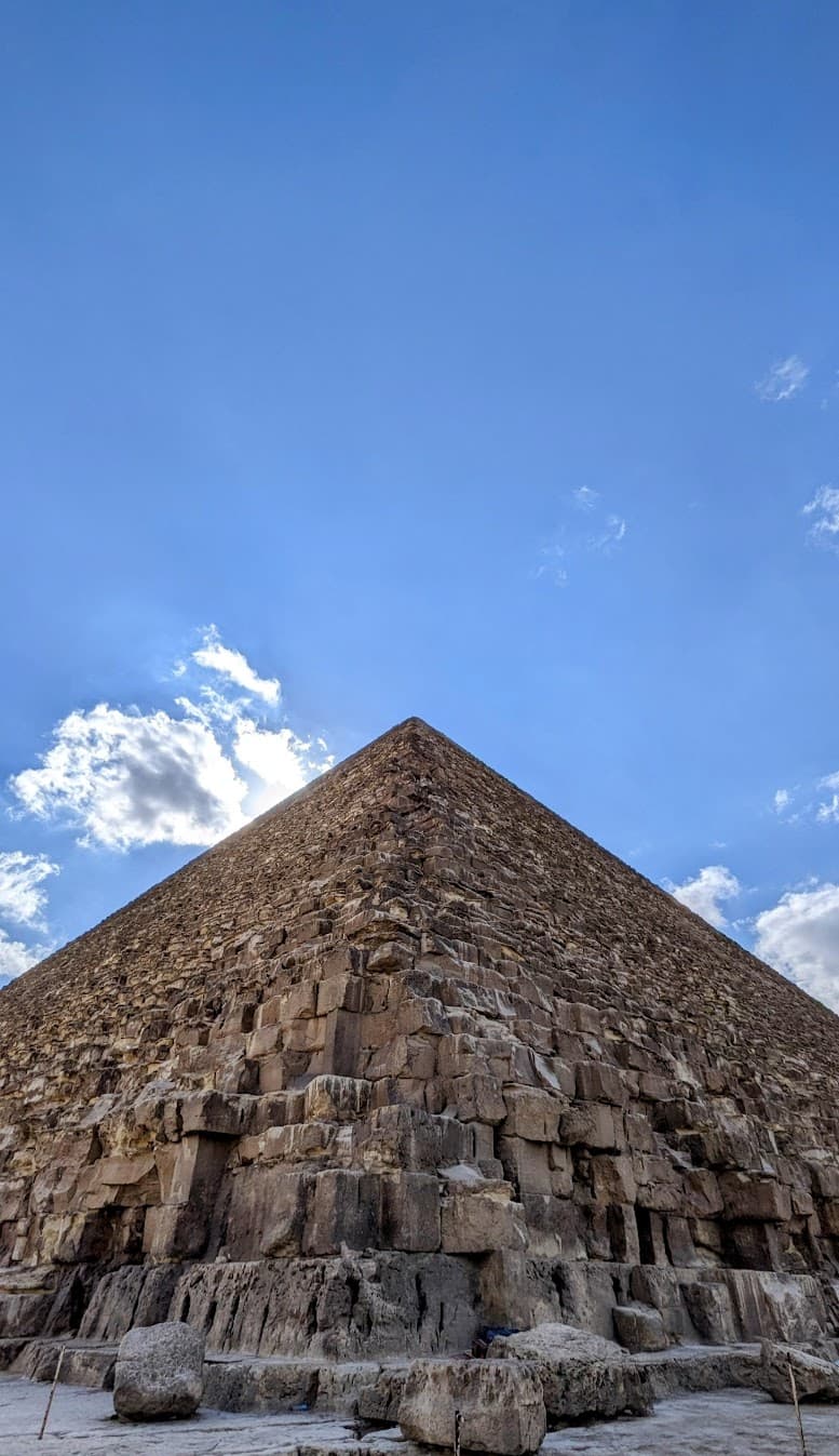Pyramids and camel in Giza
